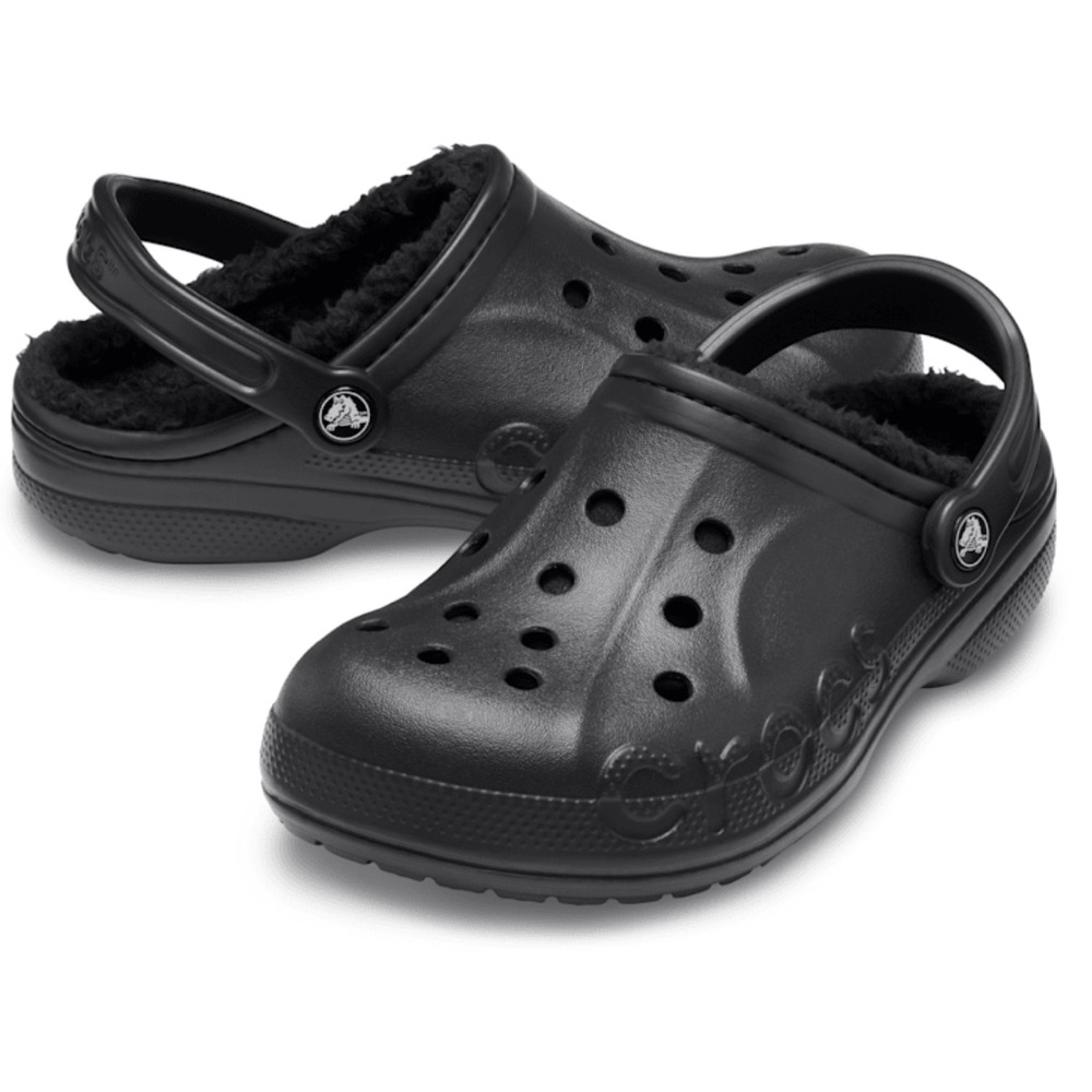 Crocs Baya Lined Clog Relaxed Fit Fleece Cozy Hike Black Mens 10‎ Womens 12 NWT - Picture 8 of 8